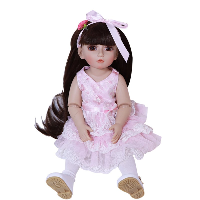 NPK High Quality 18" BJD Reborn Dolls Lifelike Baby Toy Ball Jointed Dolls for Children Gifts